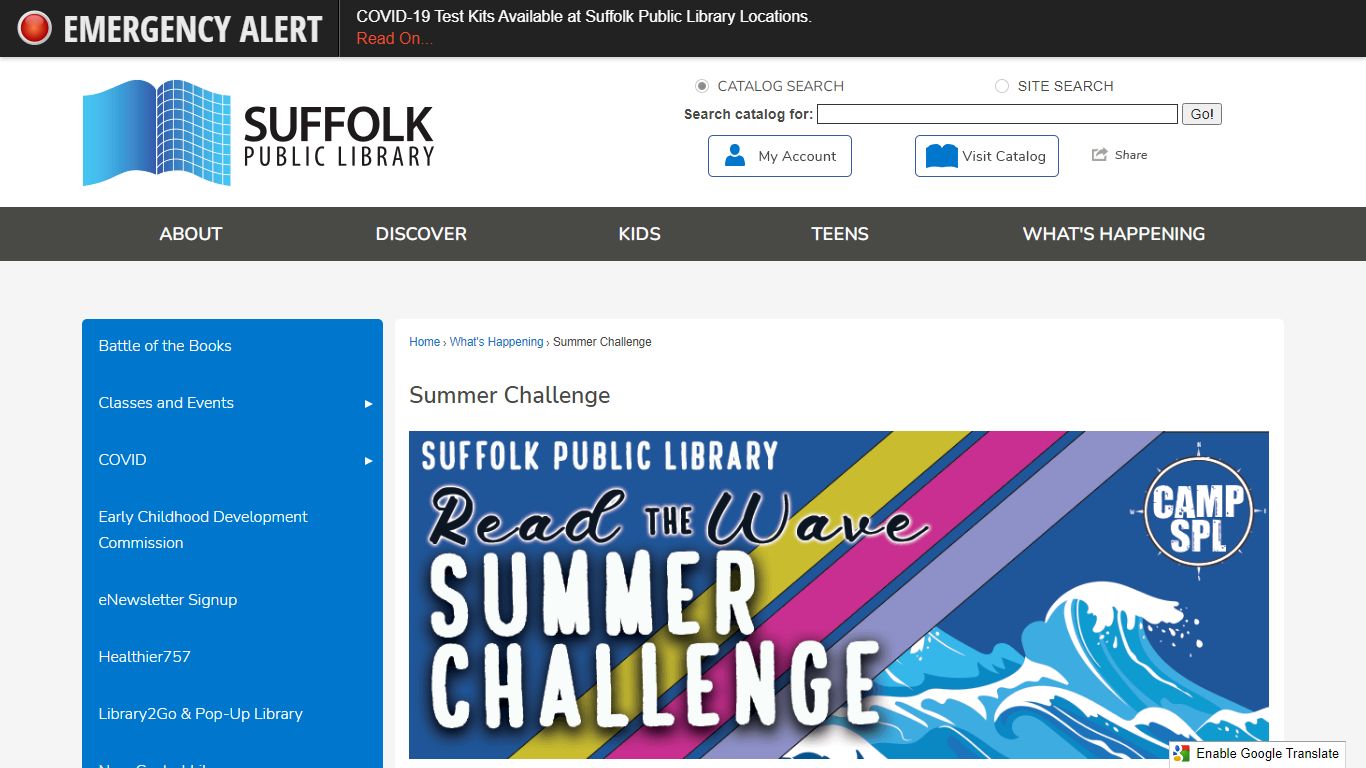 Summer Challenge | Suffolk Library, VA